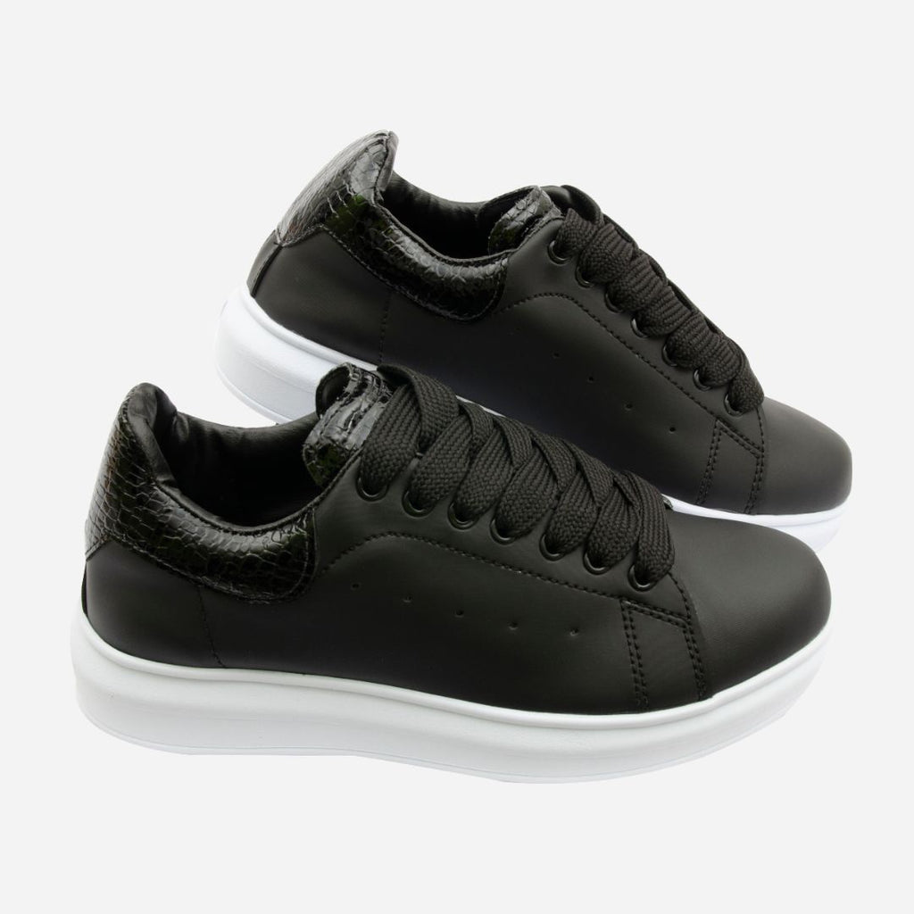 Tenis Clásicos Negros para Mujer Eva – FRESHKA CO