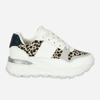 Tenis Animal Print Mujer Blanco