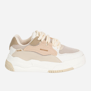 TENIS BEIGE PARA MUJER - AMARETTO