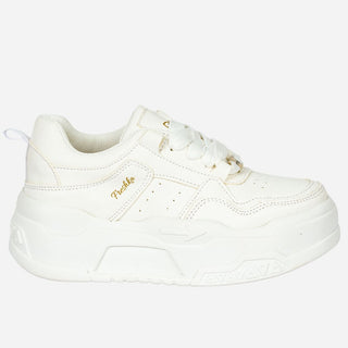Tenis Blancos con Plataforma para Mujer - PRADILLA WHITE