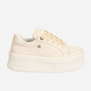 Tenis Suela Alta beige para Mujer - Merlina