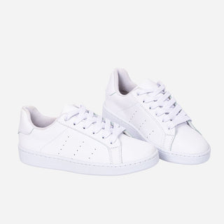 Tenis blancos para mujer, clásico y con suela bajita - Martina