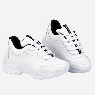Tenis de moda con suela alta para mujer - Sport Blanco