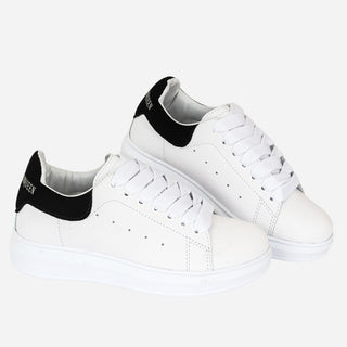 Tenis clásicos para mujer Blanco con Negro - Queen