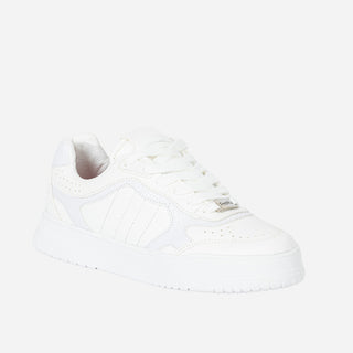 Tenis Blancos Casuales Mujer - BONITO