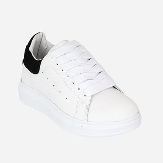 Tenis clásicos para mujer Blanco con Negro - Queen
