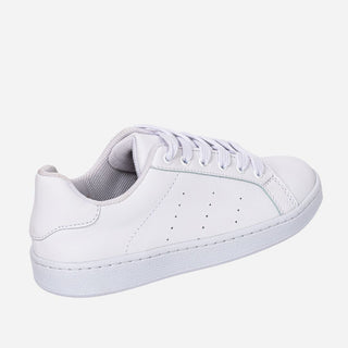 Tenis blancos para mujer, clásico y con suela bajita - Martina
