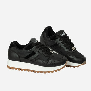 TENIS BONITOS NEGROS MUJER