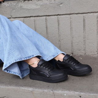 Tenis totalmente negros para mujer - Amber Black