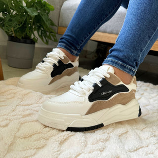 TENIS BLANCOS PARA MUJER - COFFEE