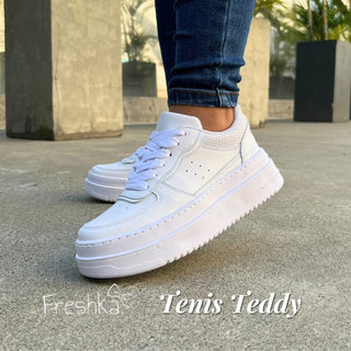 Tenis TeddyTenis Blancos para Dama con Plataforma - Teddy | FRESHKA CO