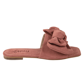 Sandalias Planas con Moño para Mujer - Olivia Guayaba | FRESHKA CO