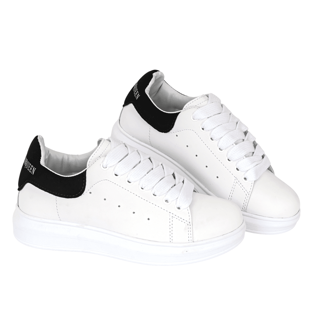 Tenis clásicos para mujer Blanco con Negro - Queen – FRESHKA CO