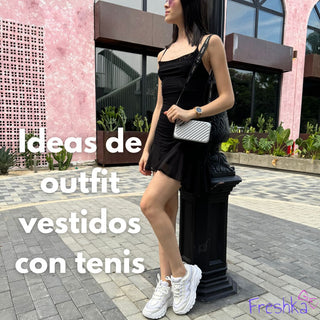 Ideas de outfit vestidos con tenis