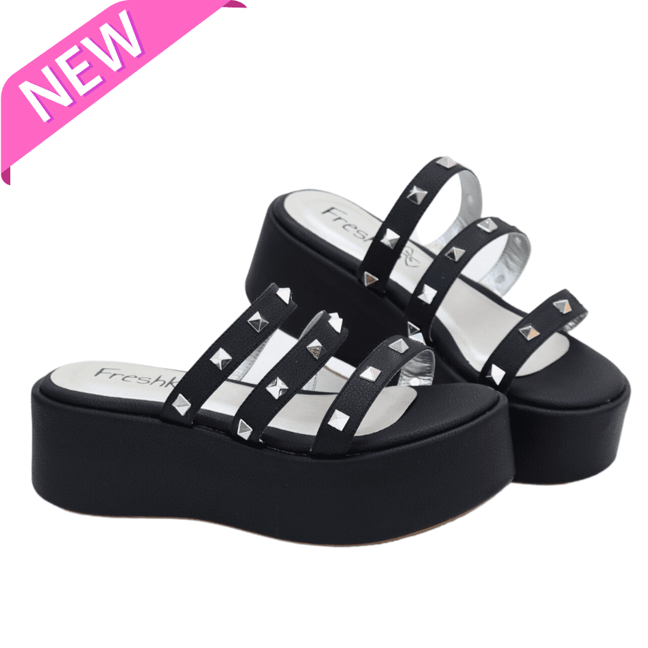 Sandalias de plataforma negras shop