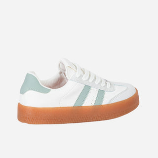 Tenis Blancos bajitos con Verde – OSAKA PREMIUM