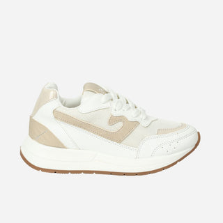 TENIS BLANCOS CON BEIGE