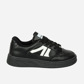 TENIS TOTALMENTE NEGROS SUELA BAJA