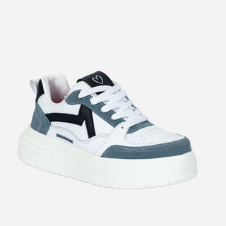 TENIS BLANCOS CON AZUL - TRUENO 2.0