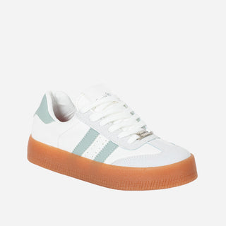 Tenis Blancos bajitos con Verde – OSAKA PREMIUM