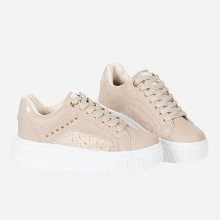 Tenis beige para mujer – suaves y muy elegantes - FENICIA BEIGE