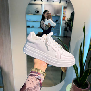 Tenis blancos mujer - PERLA