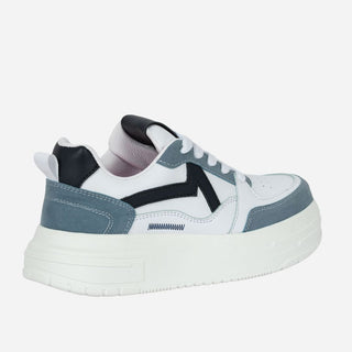 TENIS BLANCOS CON AZUL - TRUENO 2.0
