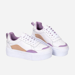 Tenis Blancos con Lila para mujer - Grecia