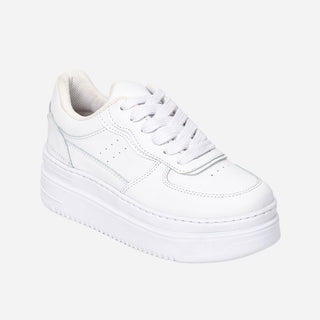 Tenis Blancos con Plataforma para Dama - Teddy