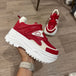 blanco con rojo talla:36