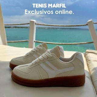 Tenis de moda mujer - MARFIL