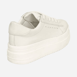 Tenis Blancos con plataforma para mujer - Vainilla | FRESHKA CO