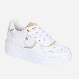 Tenis Blancos con Dorado para Mujer - Golden