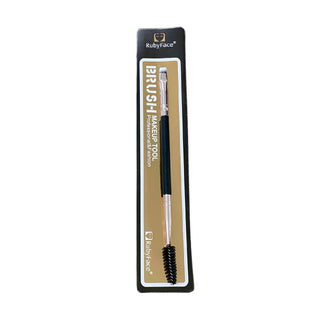Brocha para cejas doble punta con cepillo -  Rubyface