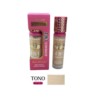 Corrector de ojeras Kiss beauty - 4 in 1 Glow makeup