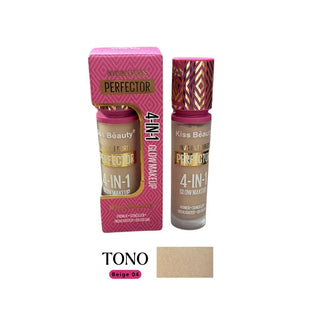 Corrector de ojeras Kiss beauty - 4 in 1 Glow makeup