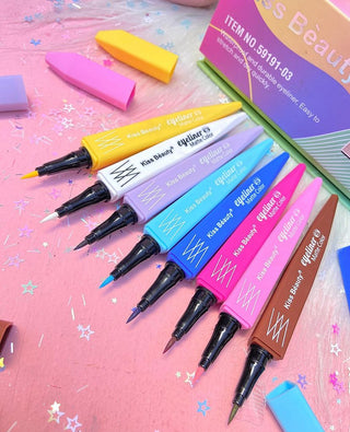 Delineador Plumón de colores - Kiss beauty