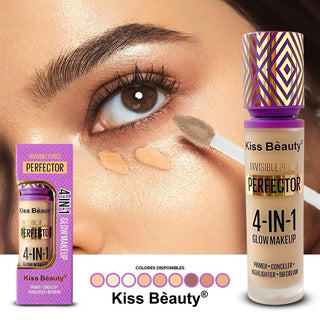 Corrector de ojeras Kiss beauty - 4 in 1 Glow makeup
