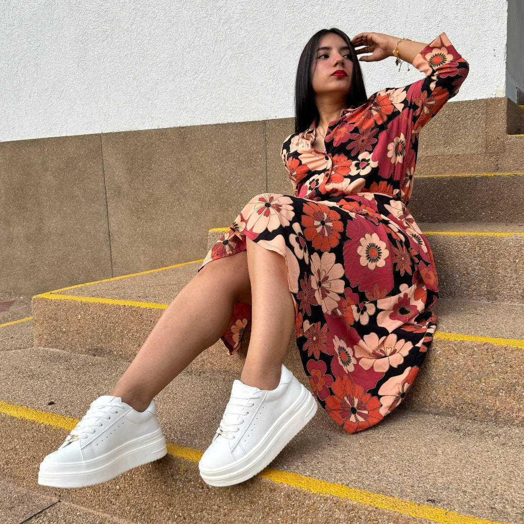 Zapatillas Blancas Imagenes De Vestidos Para Usar Con Tenis Outfit