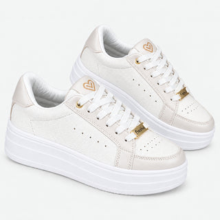 Tenis blancos mujer - PERLA