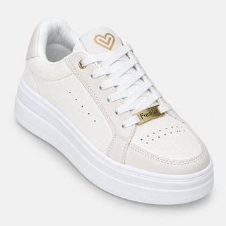 Tenis blancos mujer - PERLA