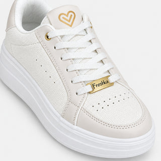Tenis blancos mujer - PERLA