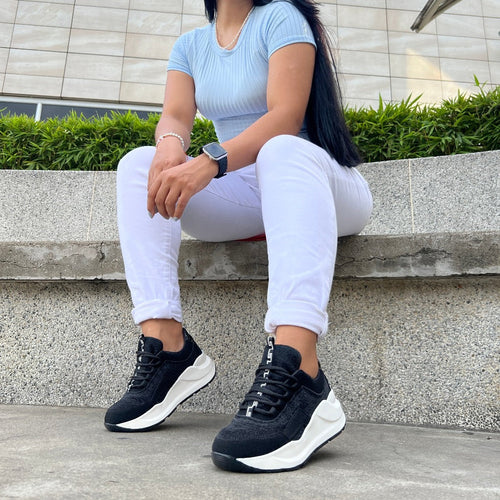 Tenis de moda para mujer negros - Sahara