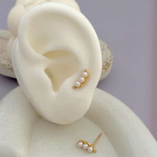 Aretes Mujer -Topitos perlas