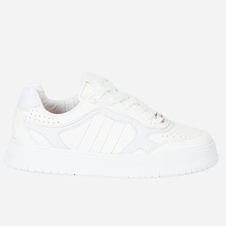Tenis Blancos Casuales Mujer - BONITO