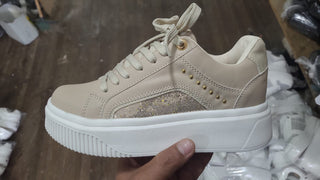 Tenis beige para mujer – suaves y muy elegantes -FENICIA BEIGE