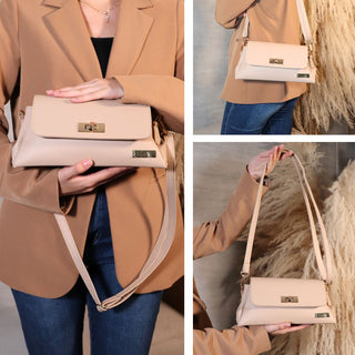 Cartera Rebeca – Elegancia Atemporal en NUDE