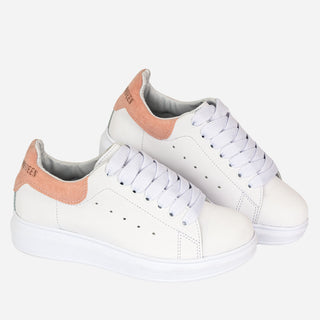 Tenis clásicos para mujer Blanco con Rosa - Queen