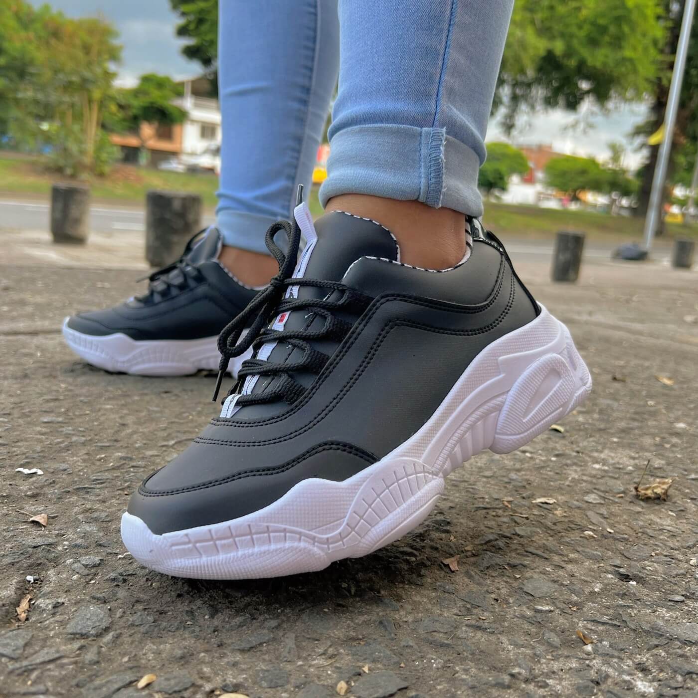 Tenis negros mujer - Negro – FRESHKA CO