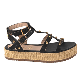 Sandalias de Plataforma - Gypsi Negra | FRESHKA CO